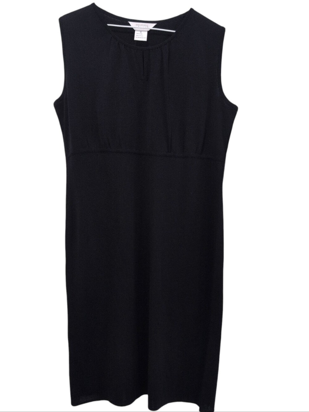 NWT Exclusively Misook black knit dress